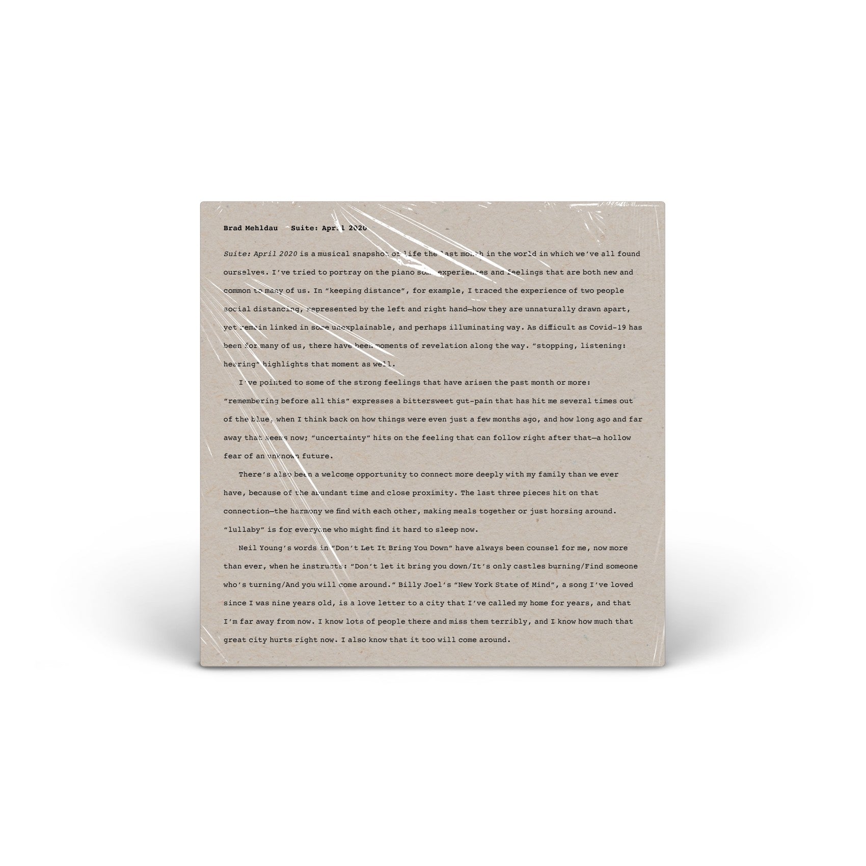 Suite: April 2020 vinyl LP