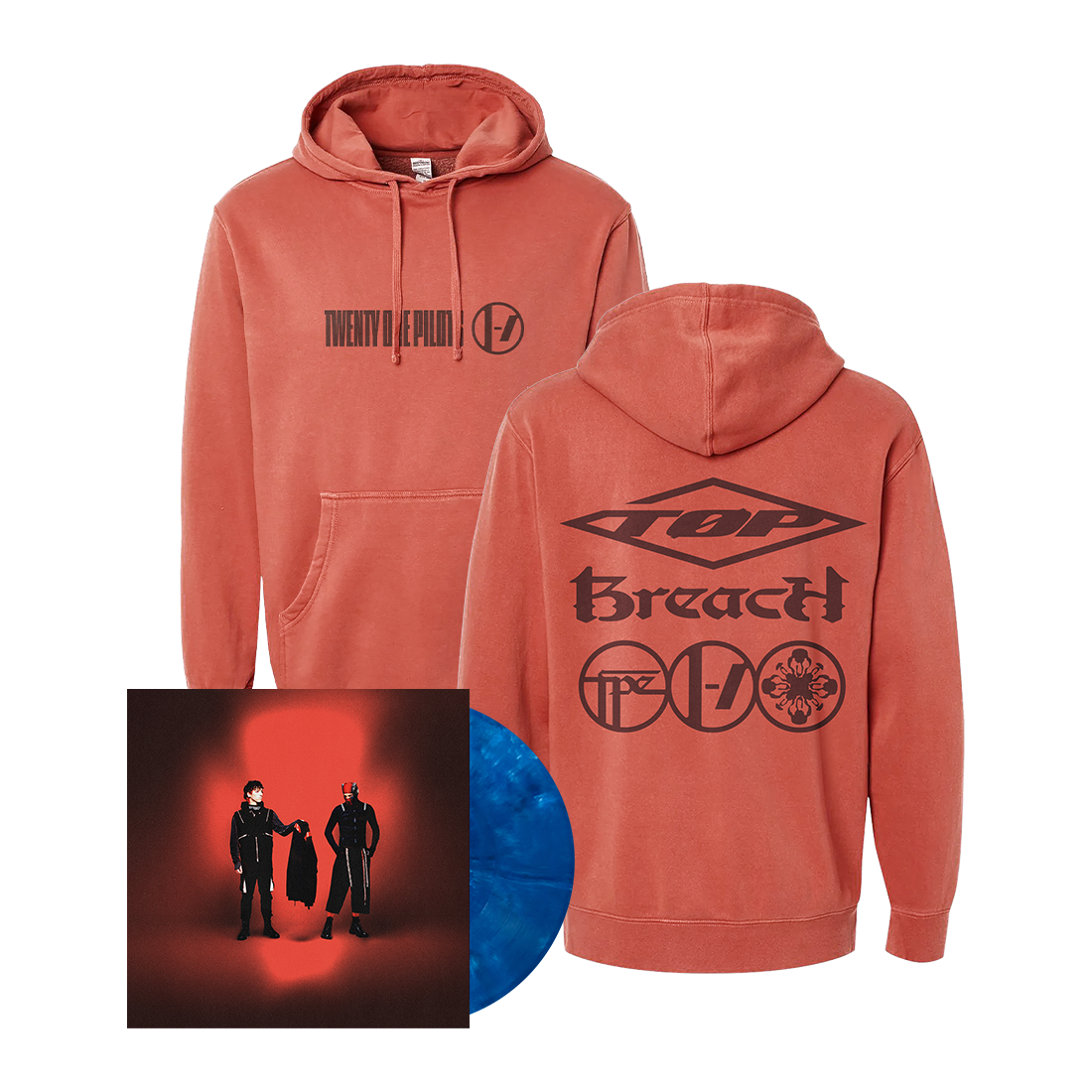 Breach Red Hoodie + Vinyl Fanpack