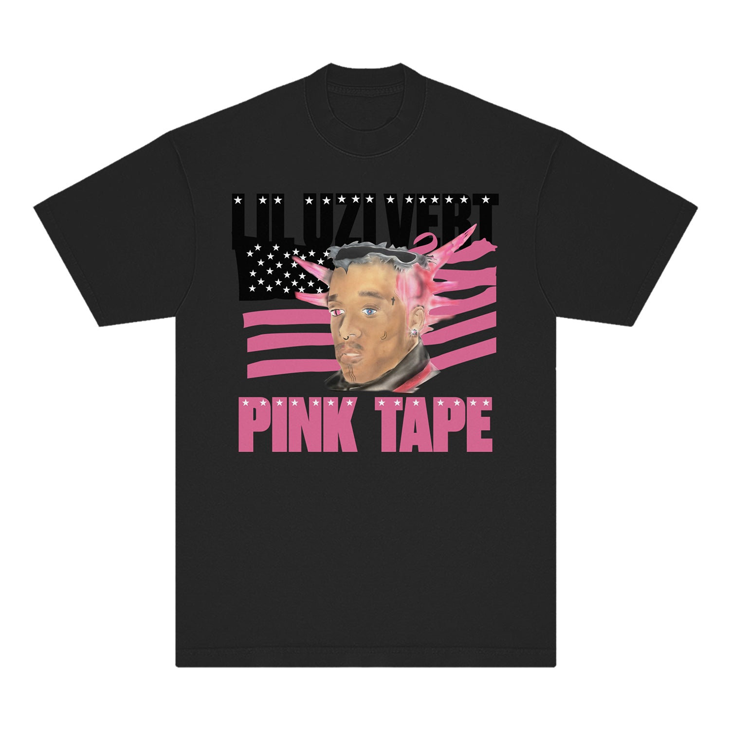 Pink Tape Black Portrait T-shirt – Warner Music Canada