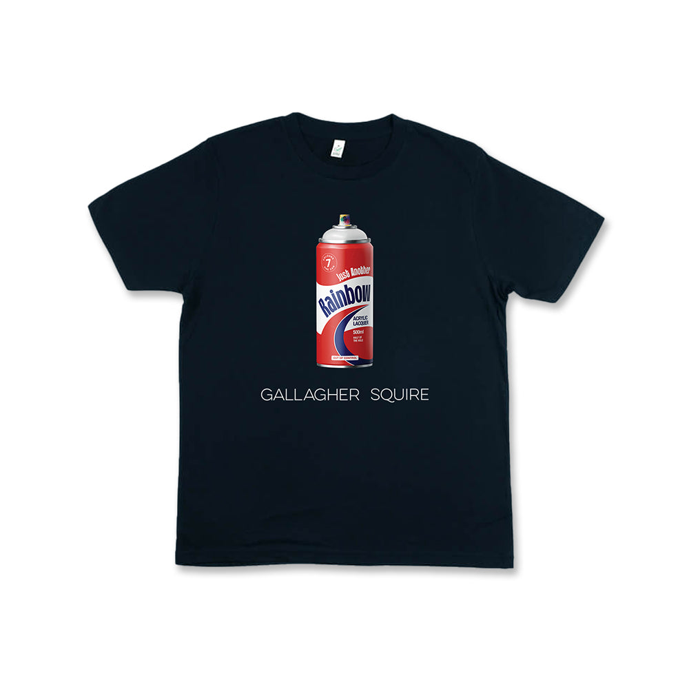 Just Another Rainbow Spray Can Navy T-Shirt