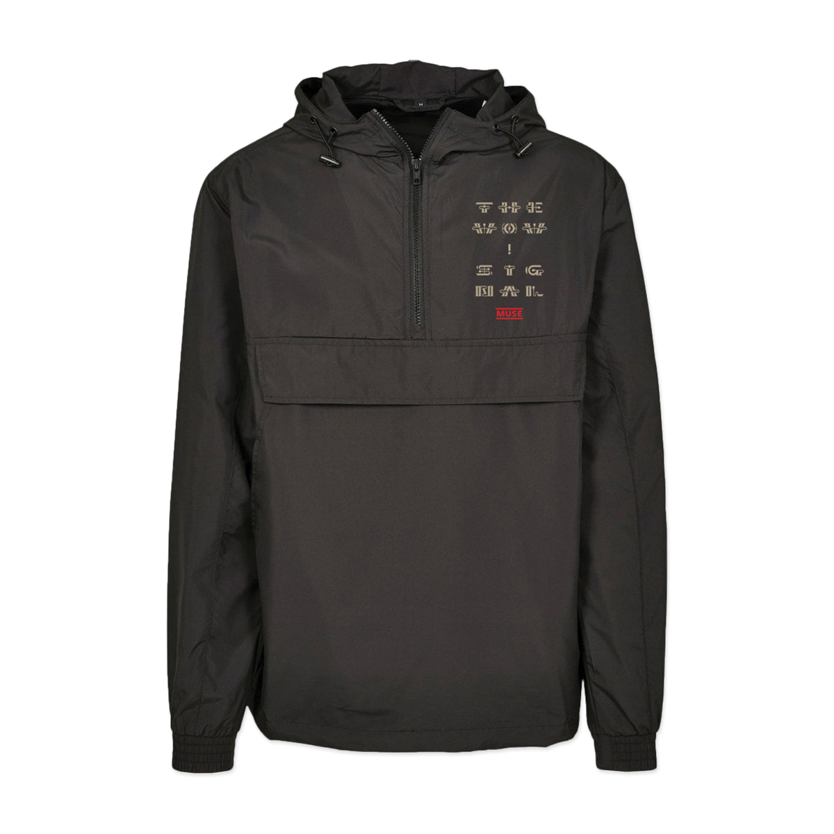 The Wow! Signal stacked Logo Pullover Jacket