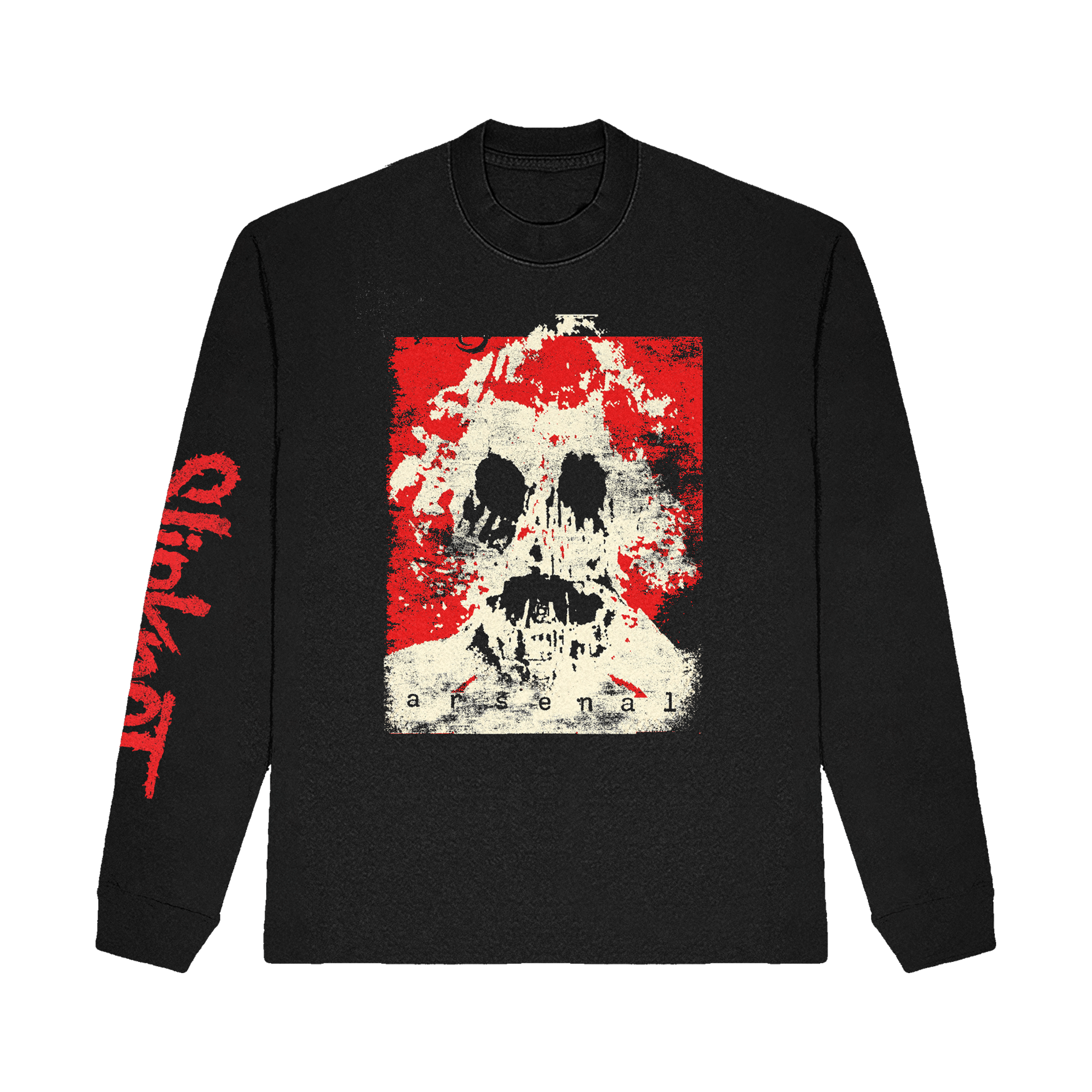 Arsenal Black Long Sleeve T-Shirt