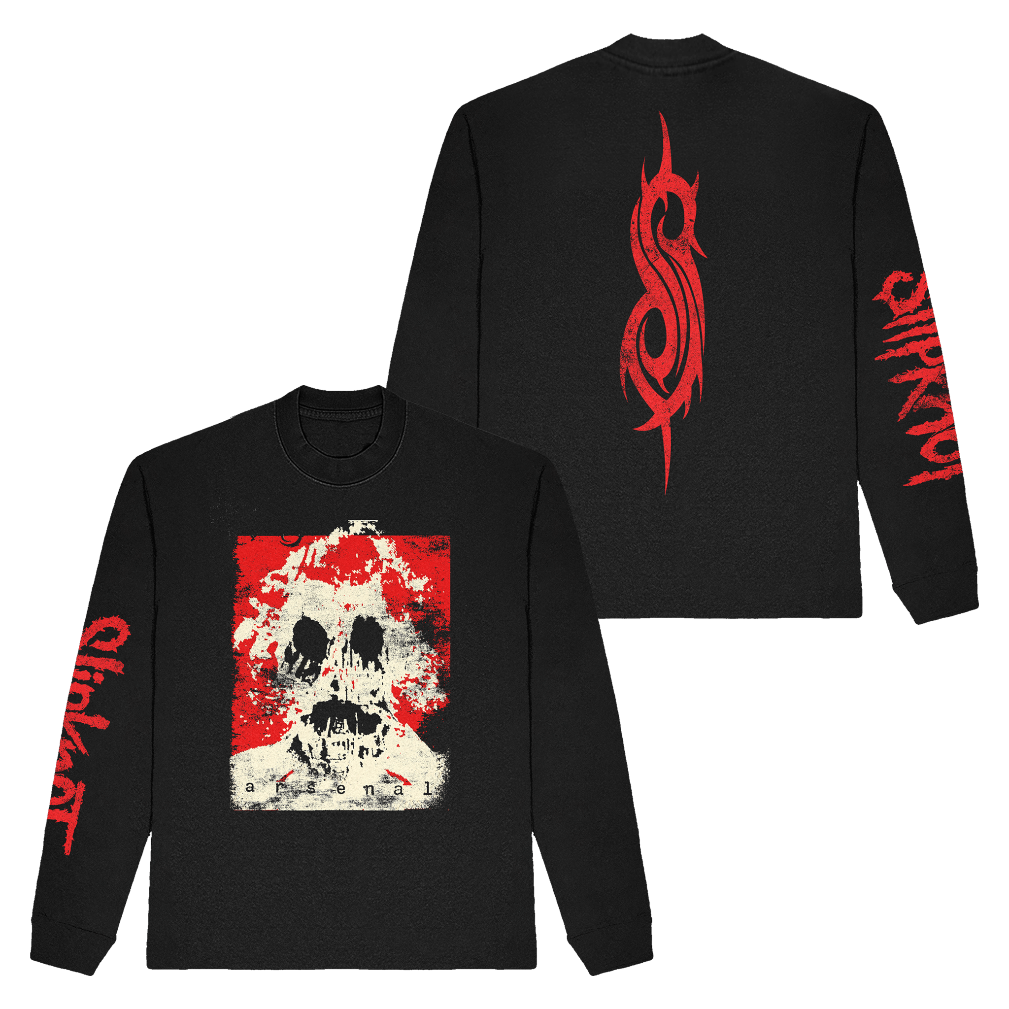 Arsenal Black Long Sleeve T-Shirt