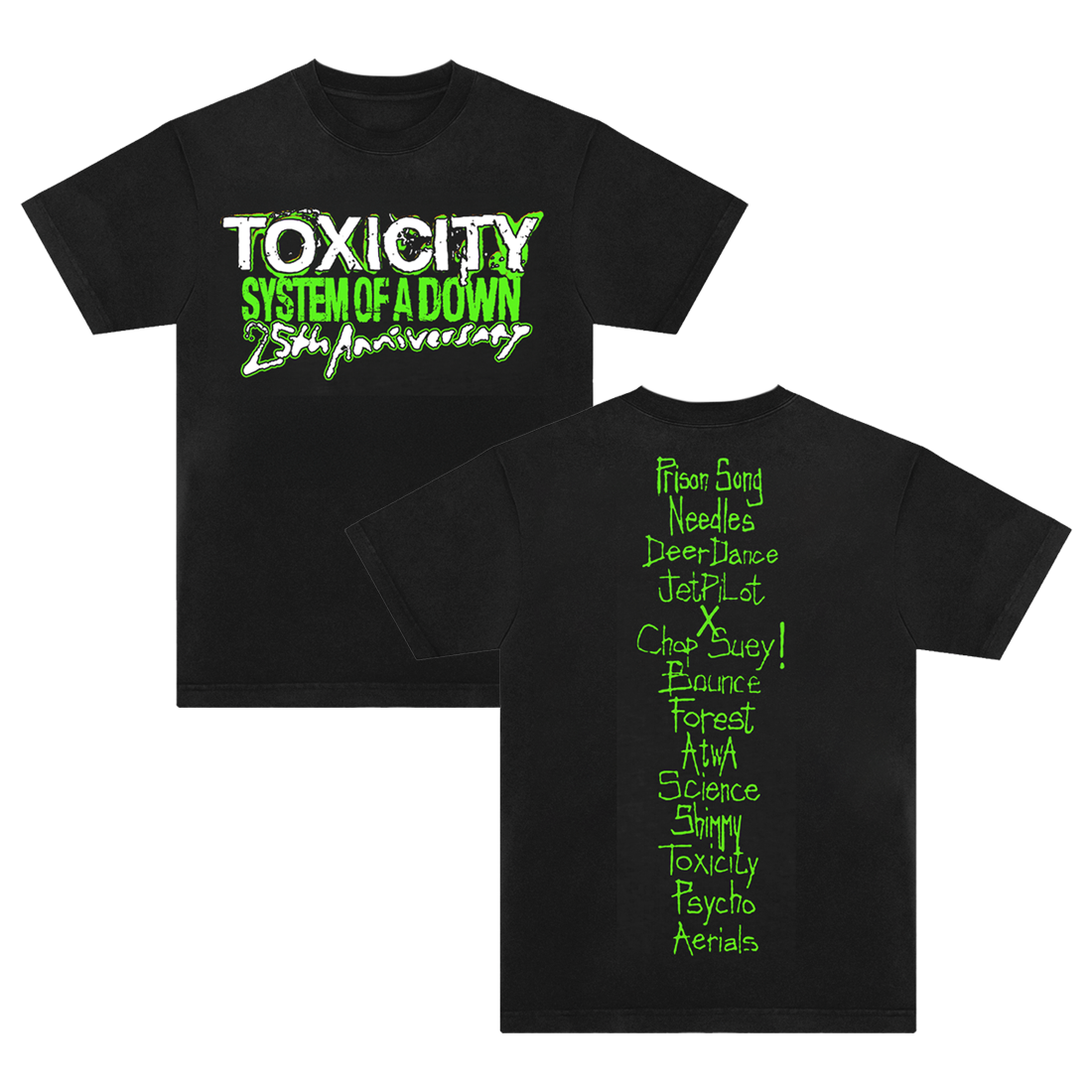 Toxicity 25 Tracklist T-Shirt