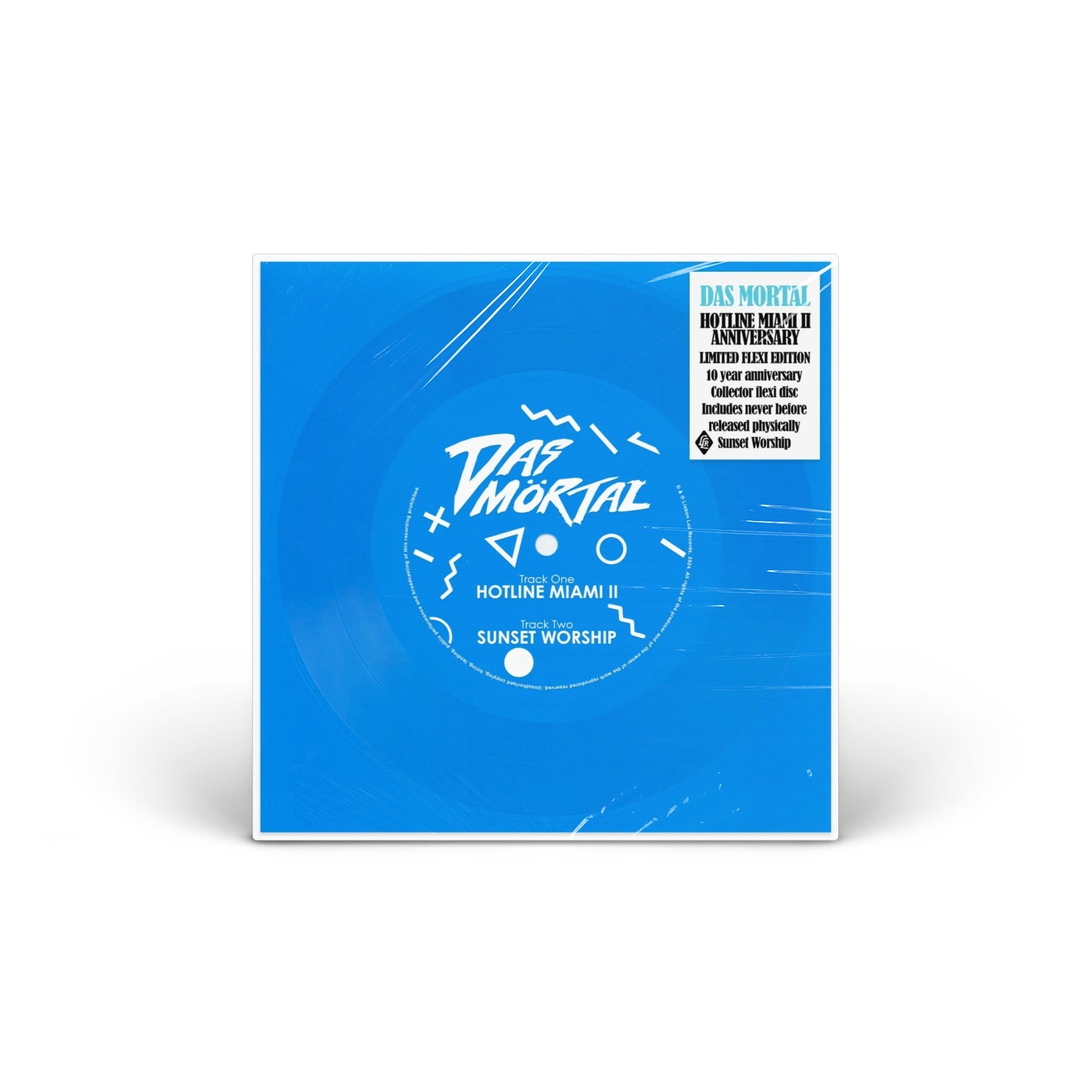 Hotline Miami Ii Anniversary (electric Blue Flexi Vinyl 7")