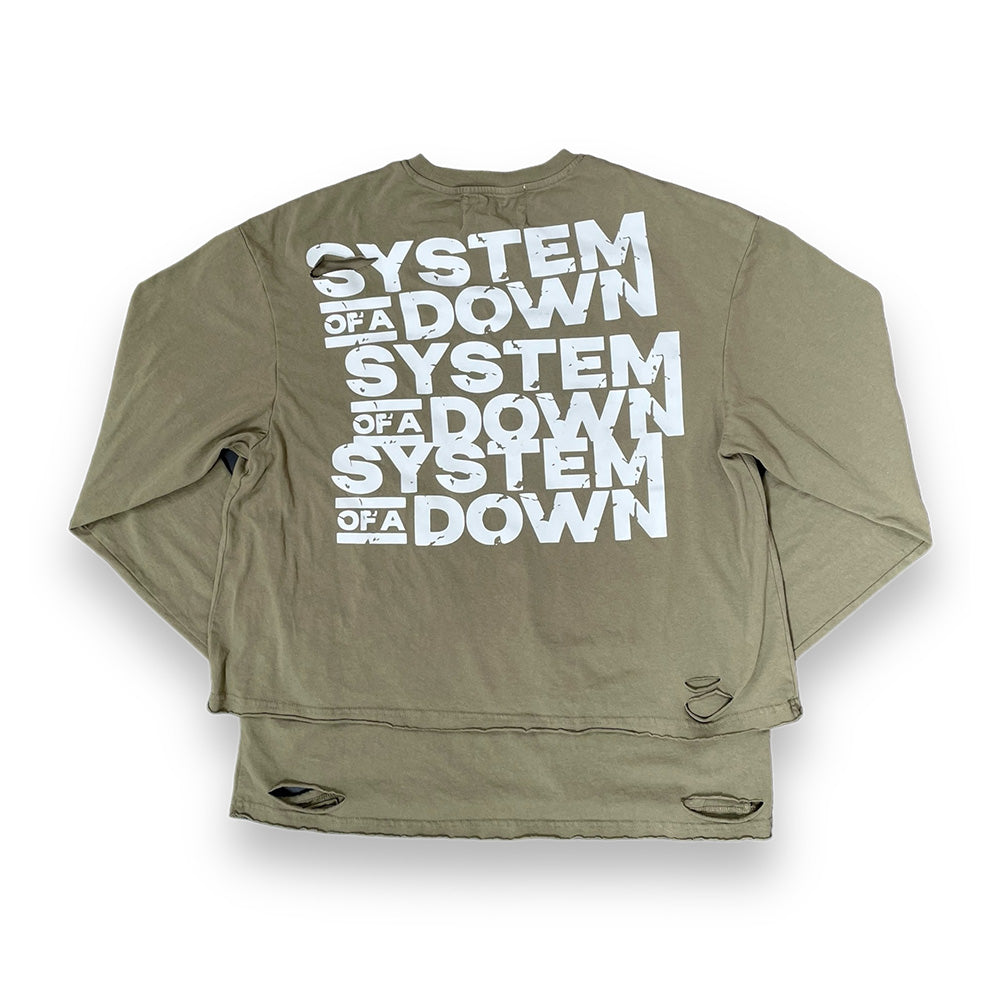 Awake Distressed Long Sleeve