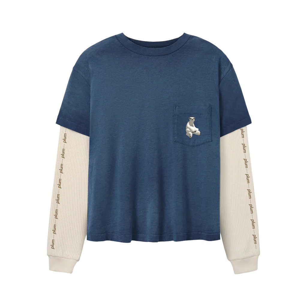 plum long sleeve twofer