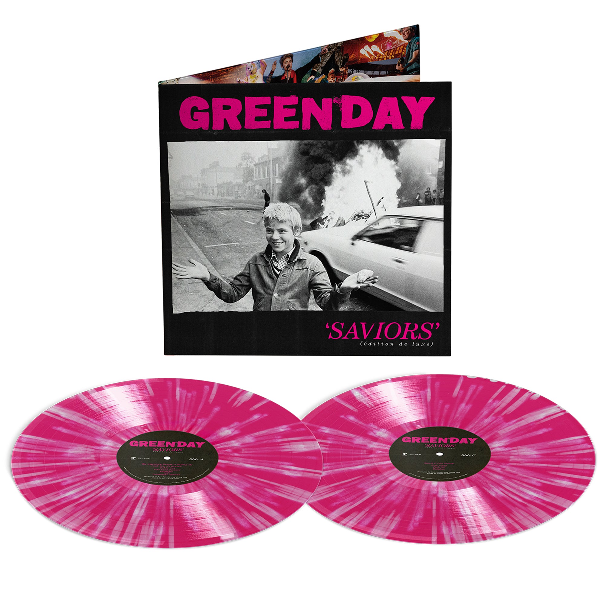 Saviors (édition de luxe) Pink With White Splatter Vinyl 2LP