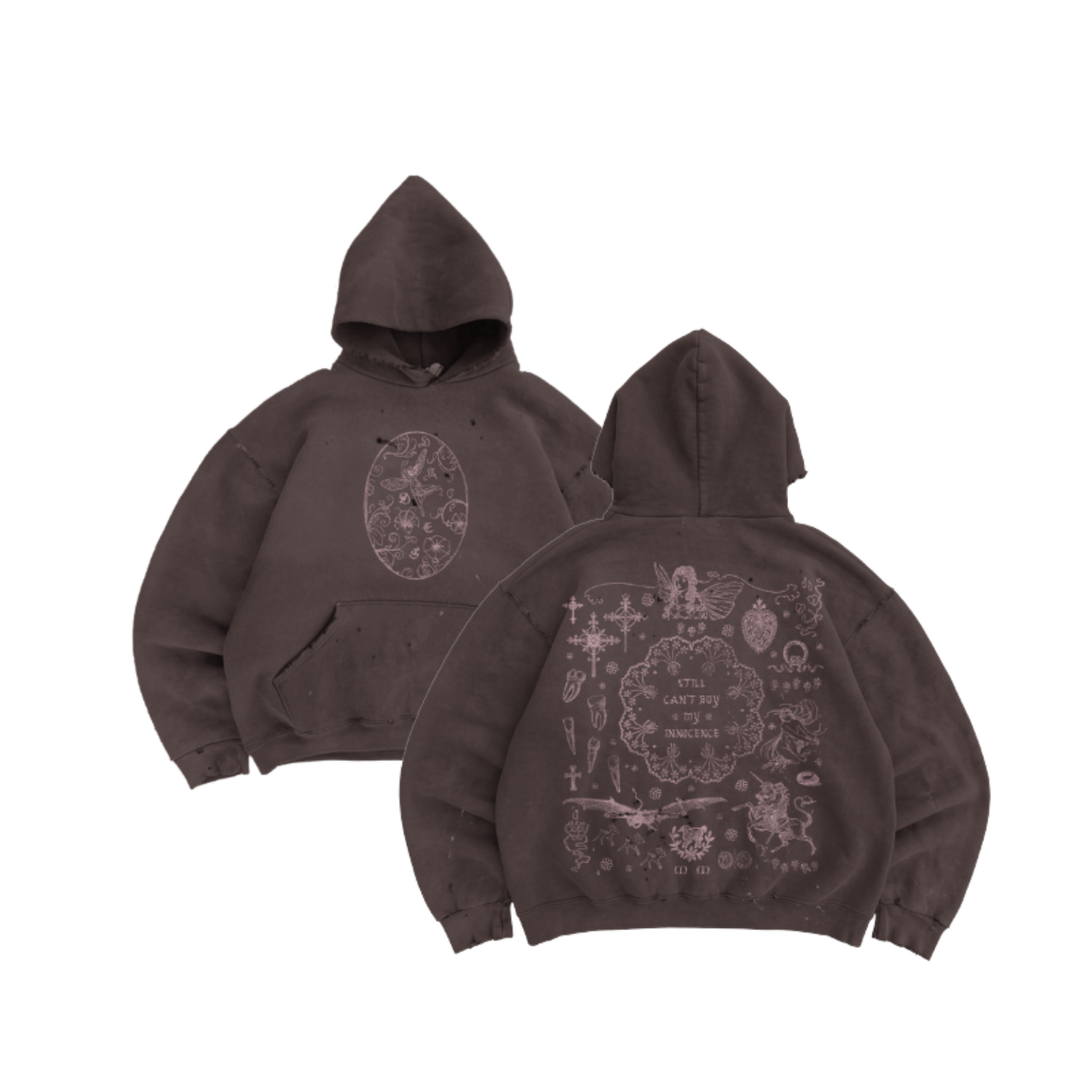 Still Can't Buy My Innocence Distressed Hoodie