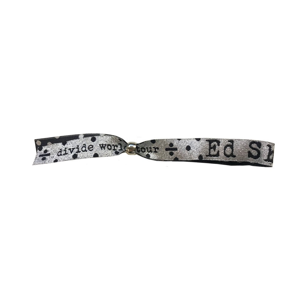 Divide World Tour Fabric Wristband Grey
