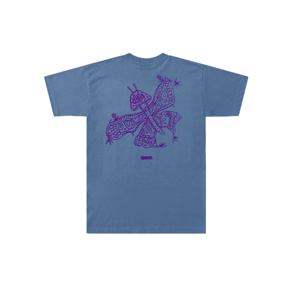 Life Goes On Mushroom Butterfly T-Shirt