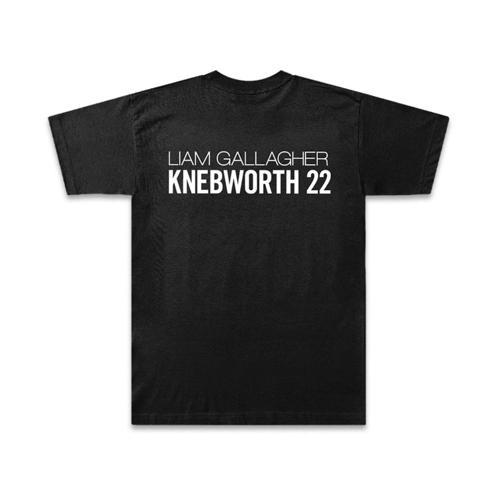 Knebworth 22 Live Photo T-Shirt Black
