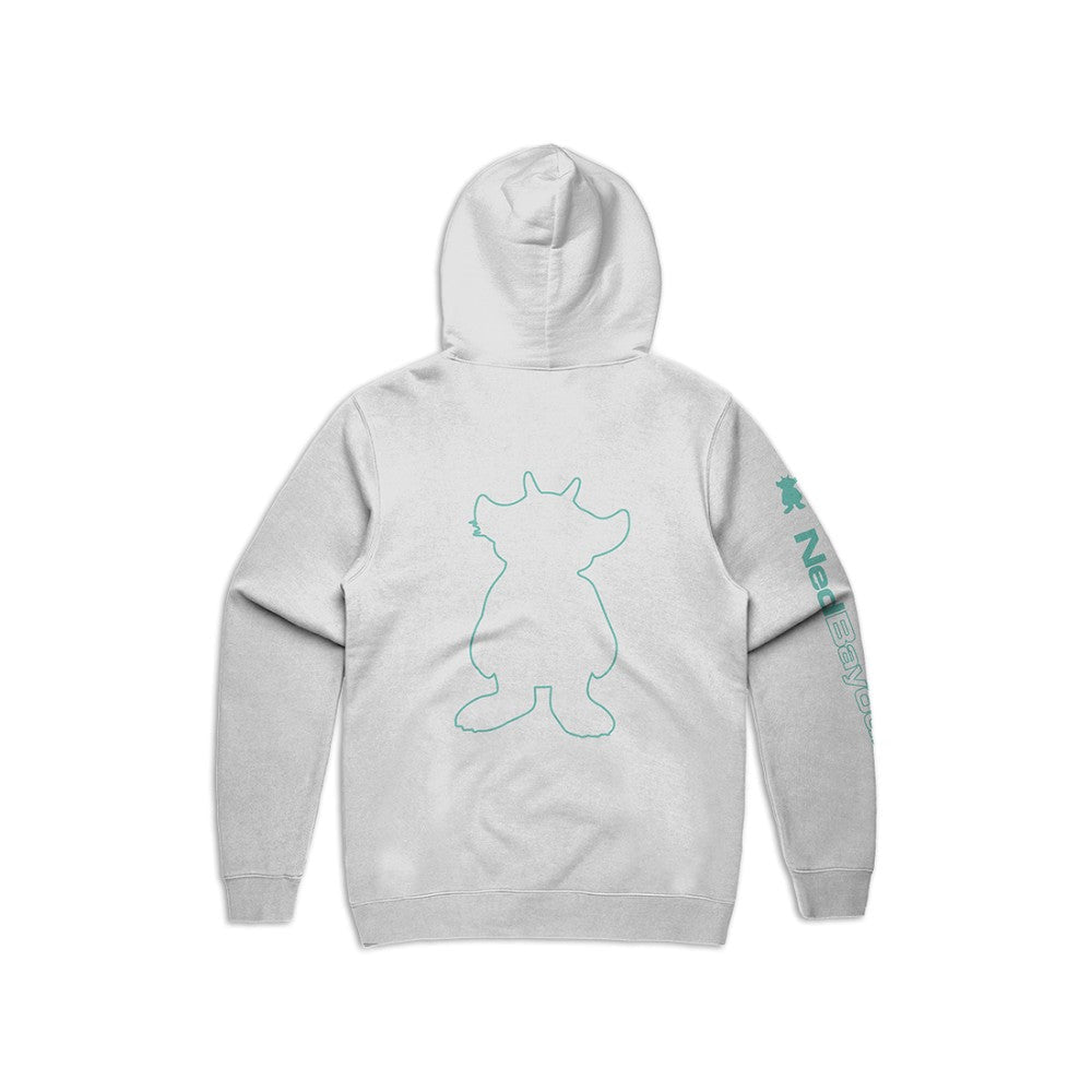 Outline Pullover Hoodie (White)