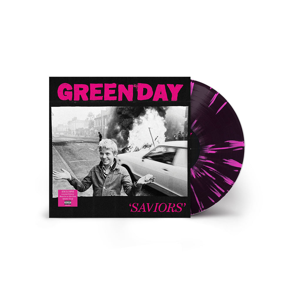 SAVIORS Lt Ed Store Exclusive Black Ice w Hot Pink Splatter Vinyl LP