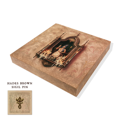 Hades Brown Sigil Enamel Pin + CD Box Set