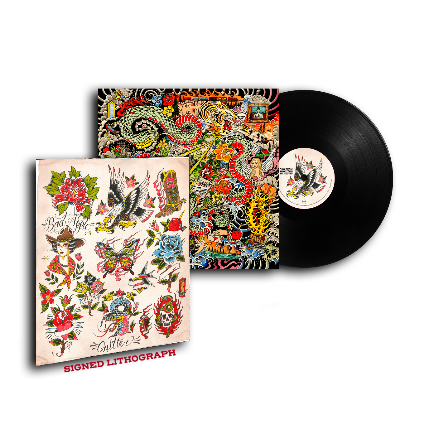 The Hard Way - Black Vinyl with Signed Lithograph