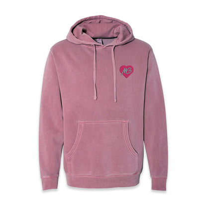 MB Heart Logo Embroidered Mauve Sweatsuit Set