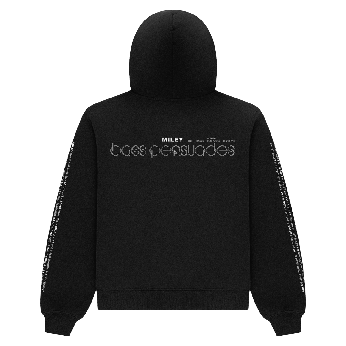 Bass Persuades Black Hoodie