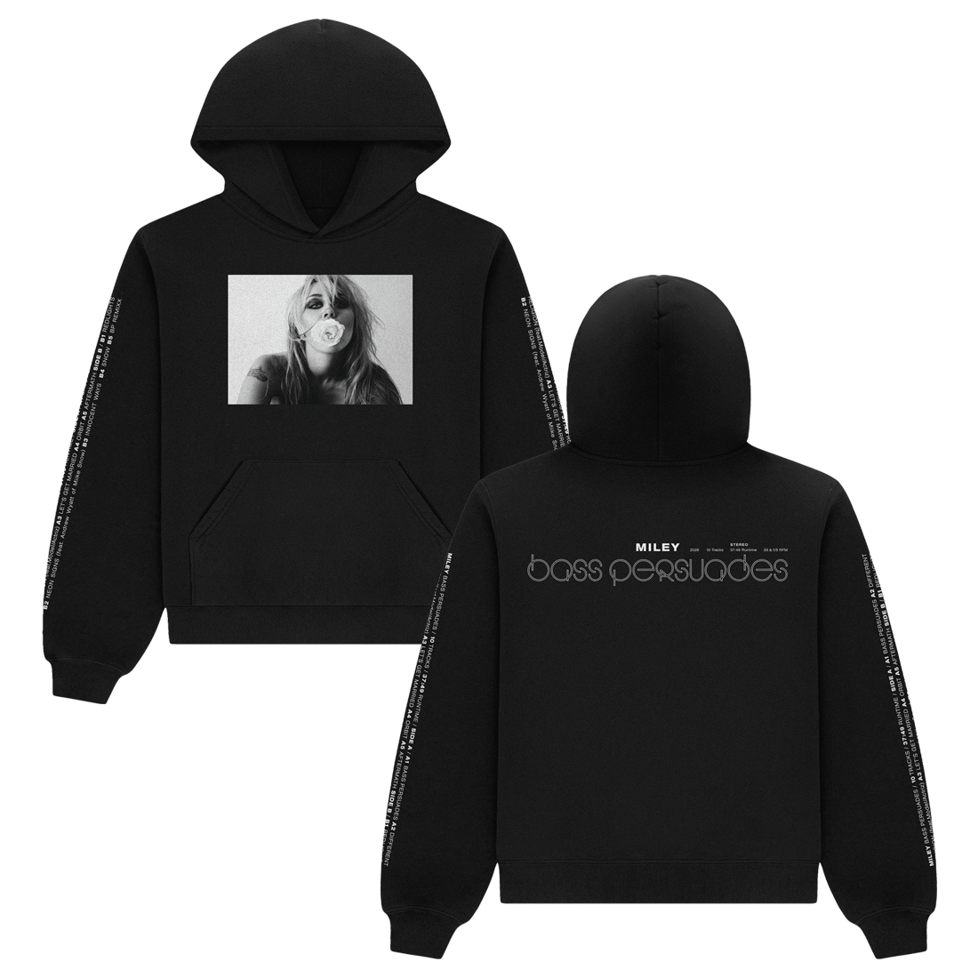 Bass Persuades Black Hoodie