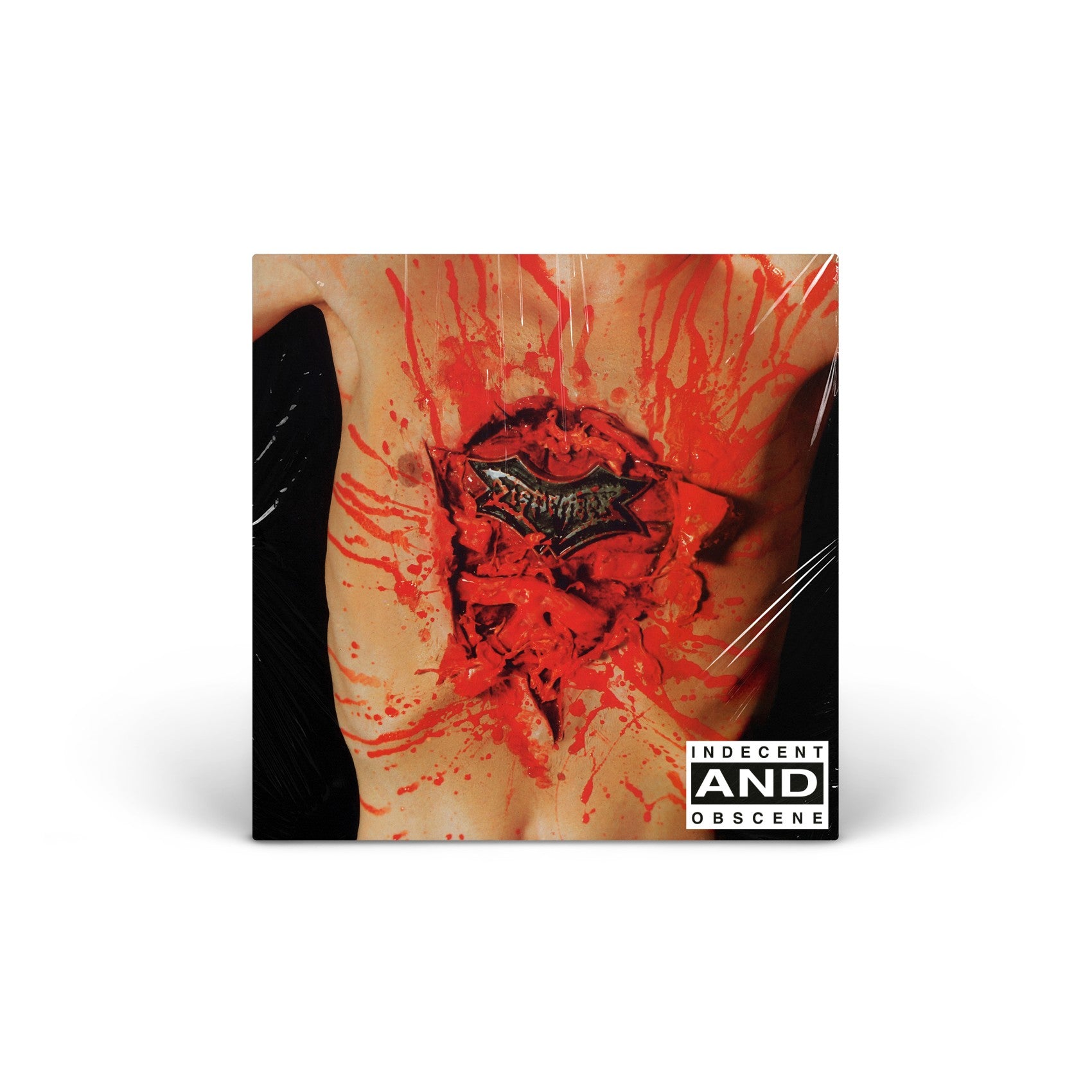 Indecent & Obscene ( clear with red splatter LP in sleeve with lyric sheet) vinyl LP