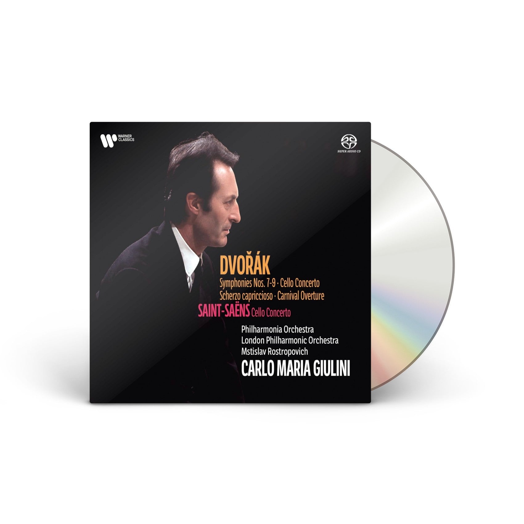 Dvorak: Symphonies 7-9, Scherzo capriccioso, Carnival Overture, Cello Concerto / Saint-Saëns: Cello Concerto 4CD