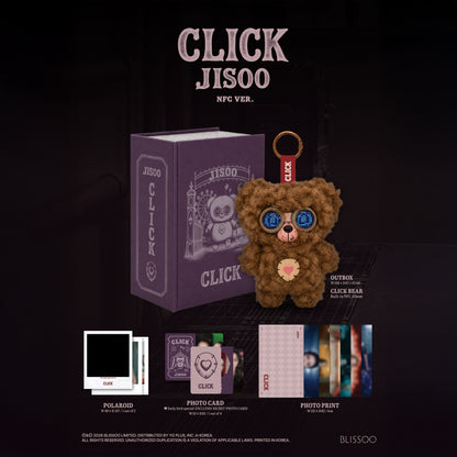 JISOO Single Album [CLICK] CLICK BABY BEAR NFC VER.