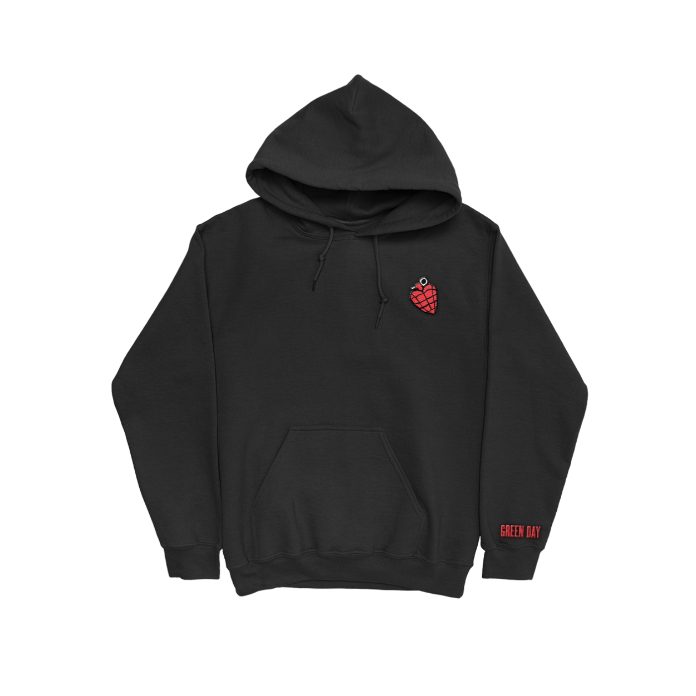 Heart Grenade Embroidered Hoodie