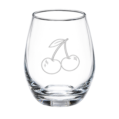 Holiday Things Stemless Wine Glass (Set of 2)