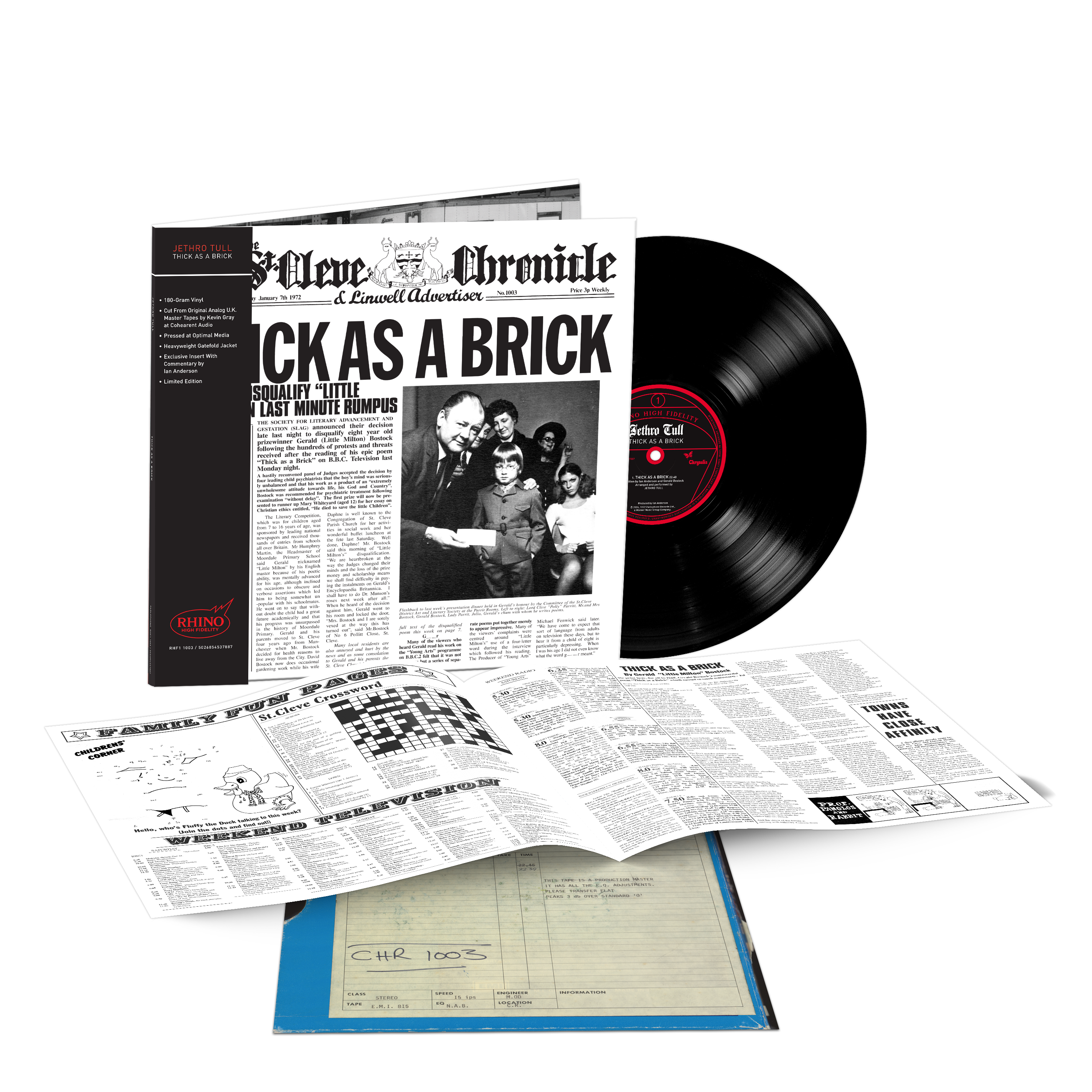 JETHRO TULL 1968-1972 (Rhino High Fidelity) (5LP Boxed Set)