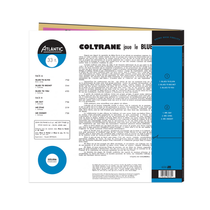 Coltrane Plays The Blues (Mono) (Rhino High Fidelity) (Unnumbered) Vinyl [LP]
