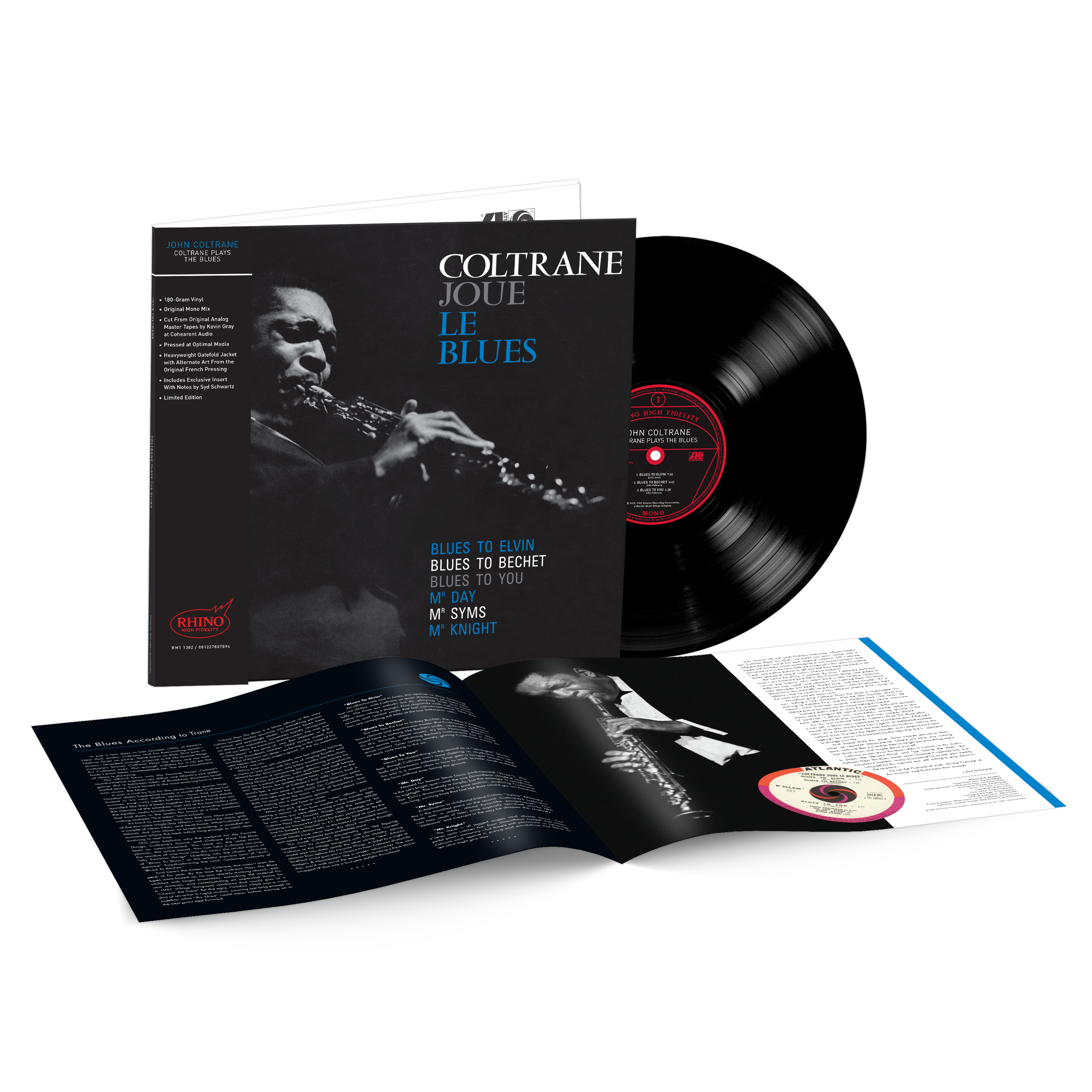 Coltrane Plays The Blues (Mono) (Rhino High Fidelity) (Unnumbered) Vinyl [LP]
