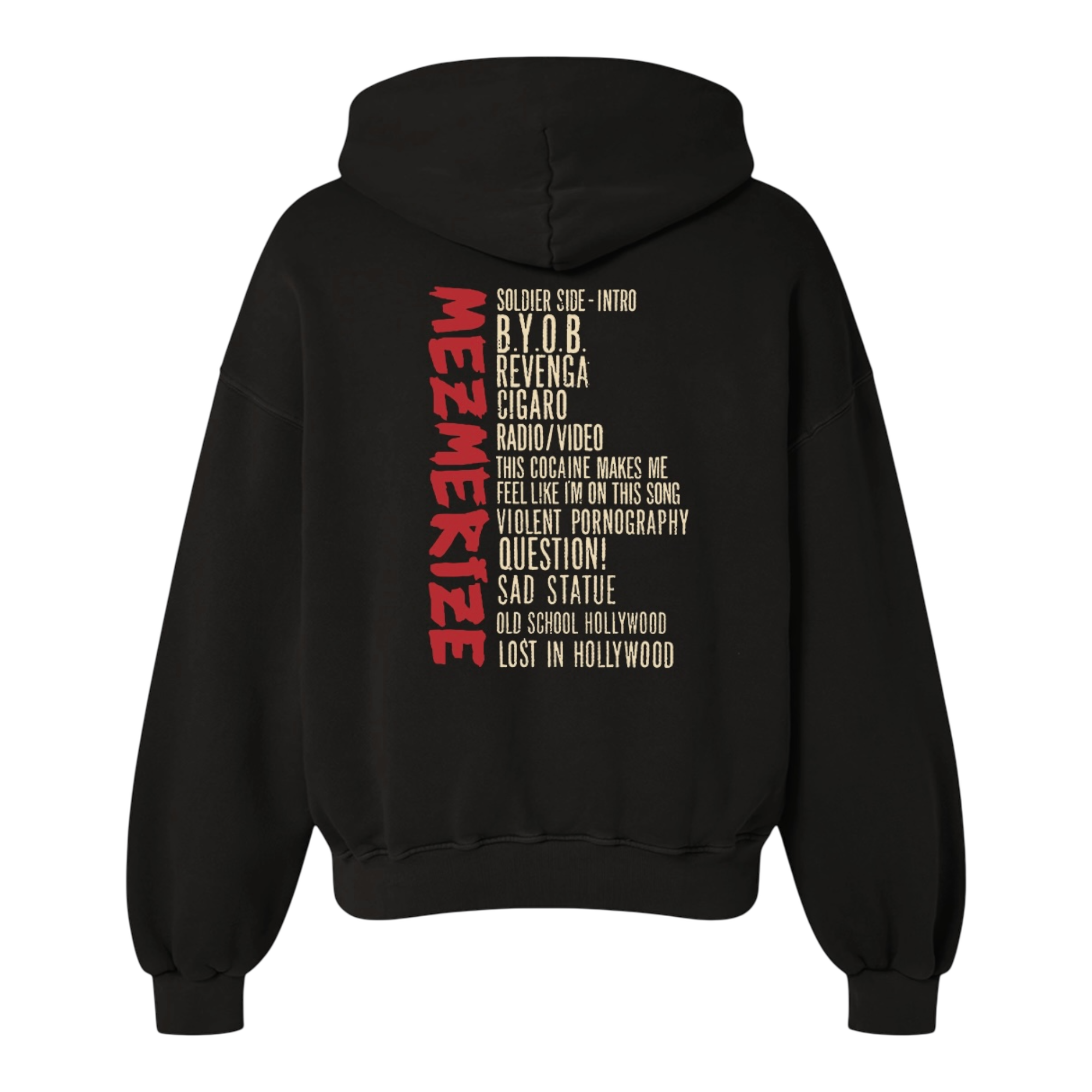 Mezmerize Tracklist Hoodie