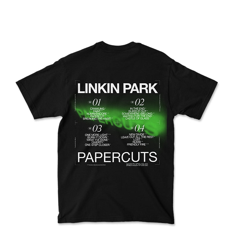 ミュージシャン LINKIN PARK PAPERCUTS REFLECTION TEE LIMITED EDITION PAPERCUTS REFLECTION BLACK TEE – Warner Music Canada