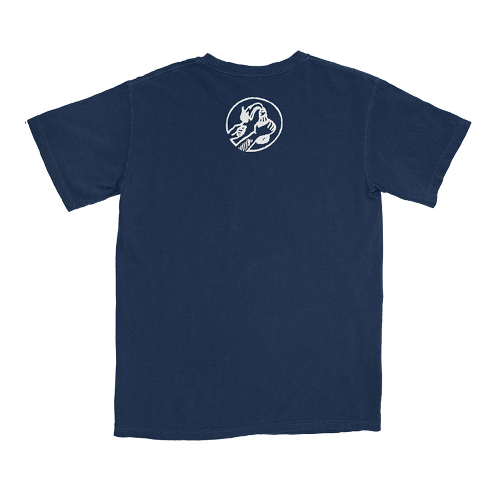 Typewriter Font Navy T-Shirt