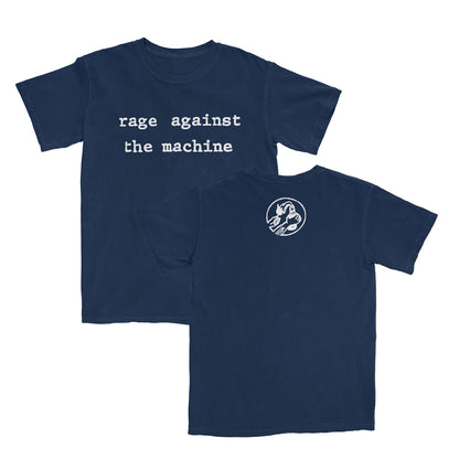 Typewriter Font Navy T-Shirt