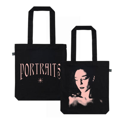 Portraits Black Tote Bag