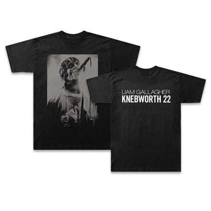 Knebworth 22 Live Photo T-Shirt Black
