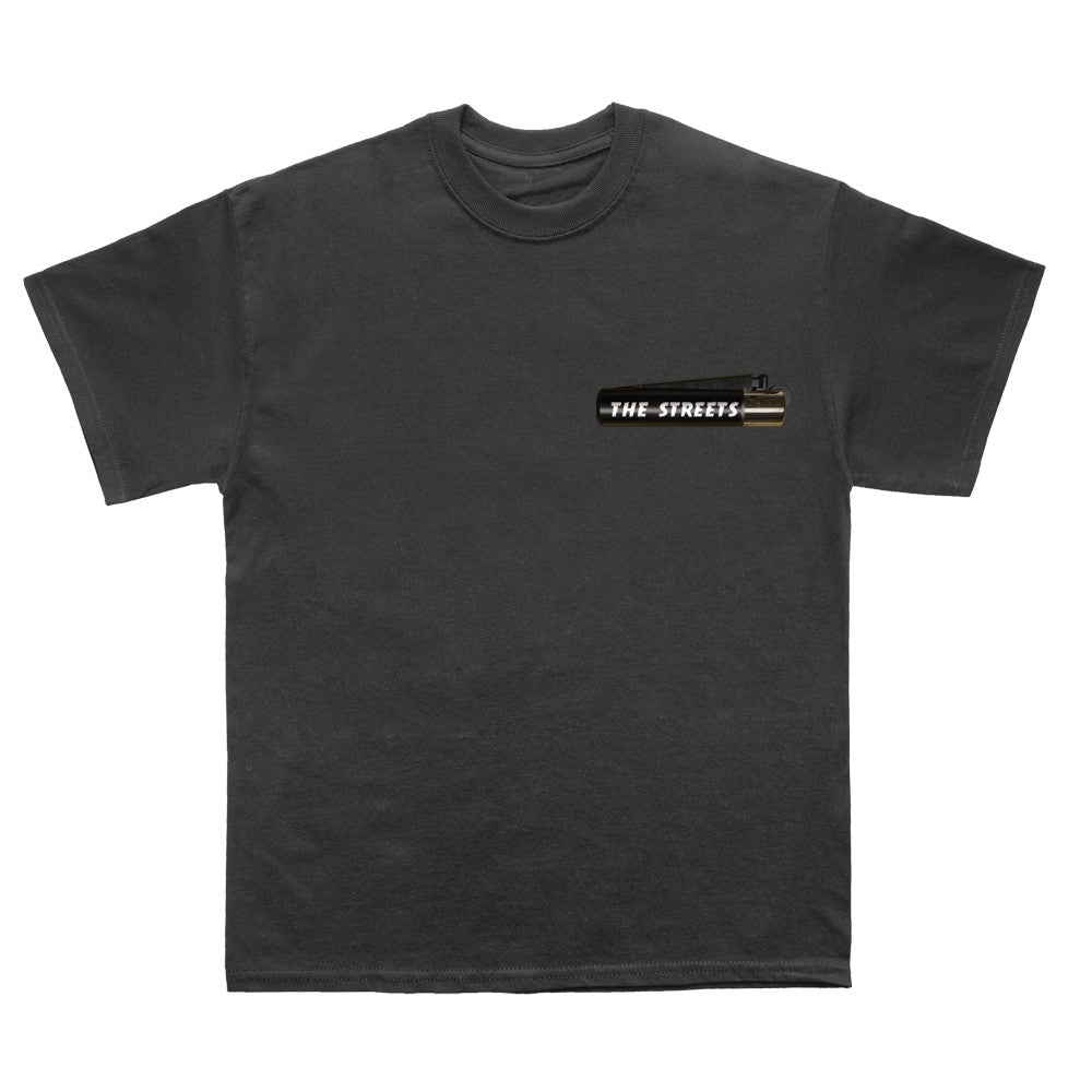 Lighter Pocket Print Black T-Shirt