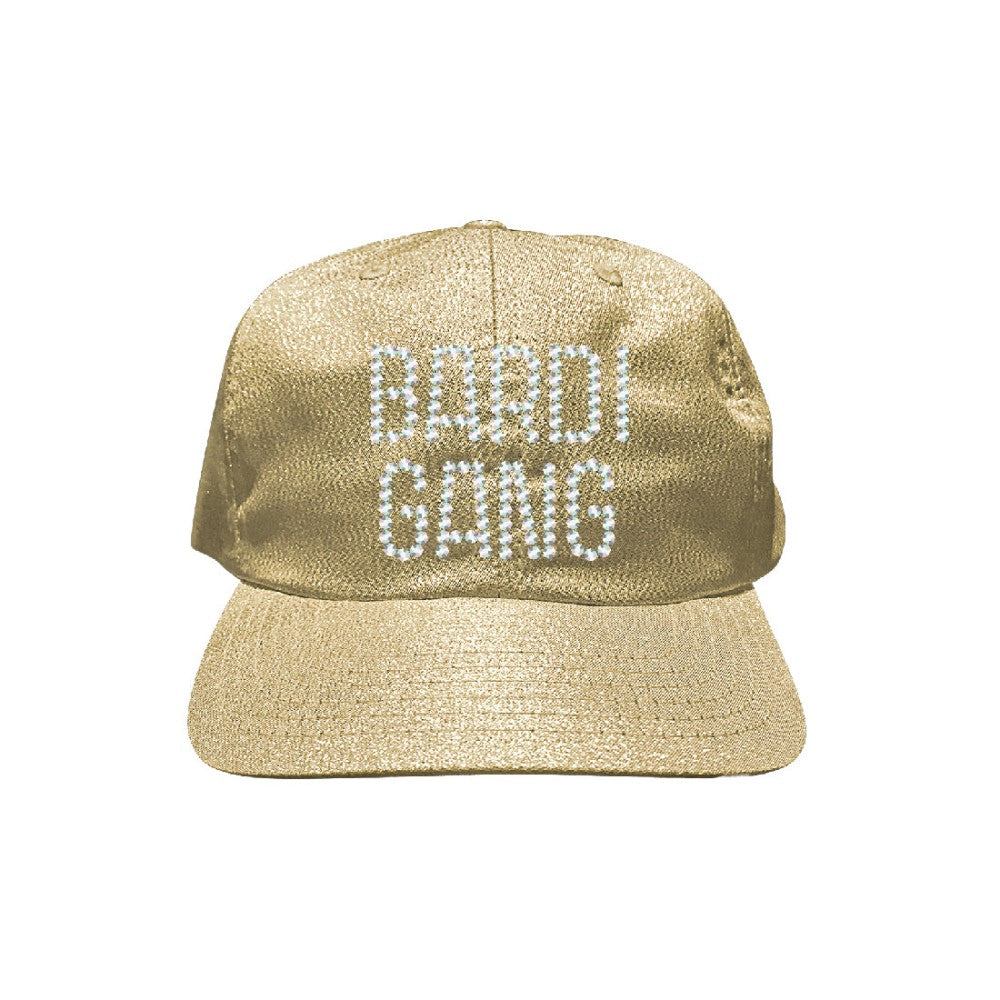 Gold Rhinestone Bardi Gang Hat