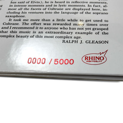 Coltrane's Sound (Rhino High Fidelity)