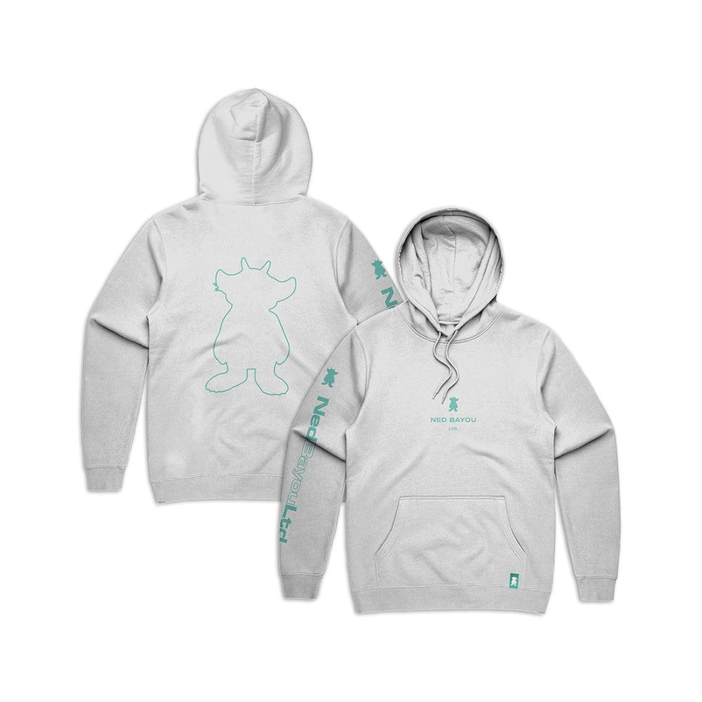 Outline Pullover Hoodie (White)