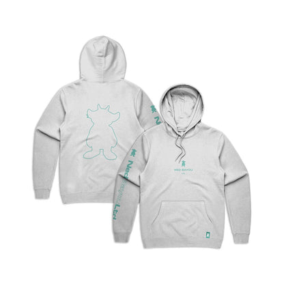 Outline Pullover Hoodie (White)