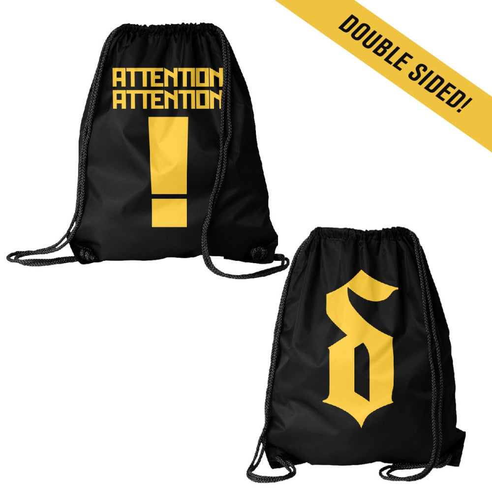 Attention Attention Drawstring Bag