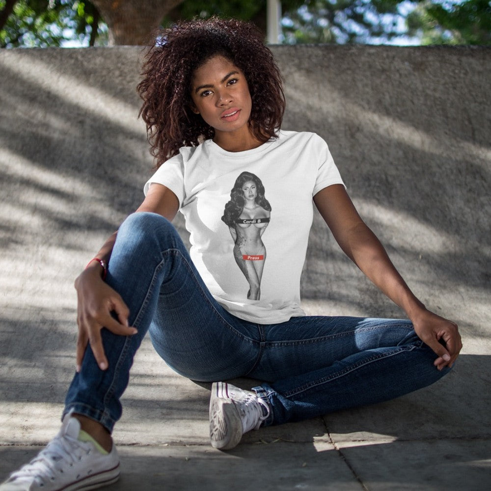 Press Text Box Cover Up T-Shirt