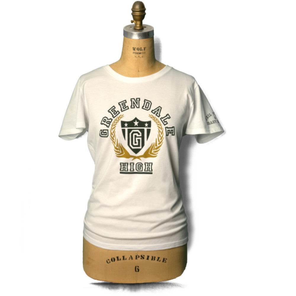 Soft Organic Greendale High Women’s White T-Shirt